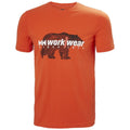 Dark Orange - Front - Helly Hansen Mens T-Shirt