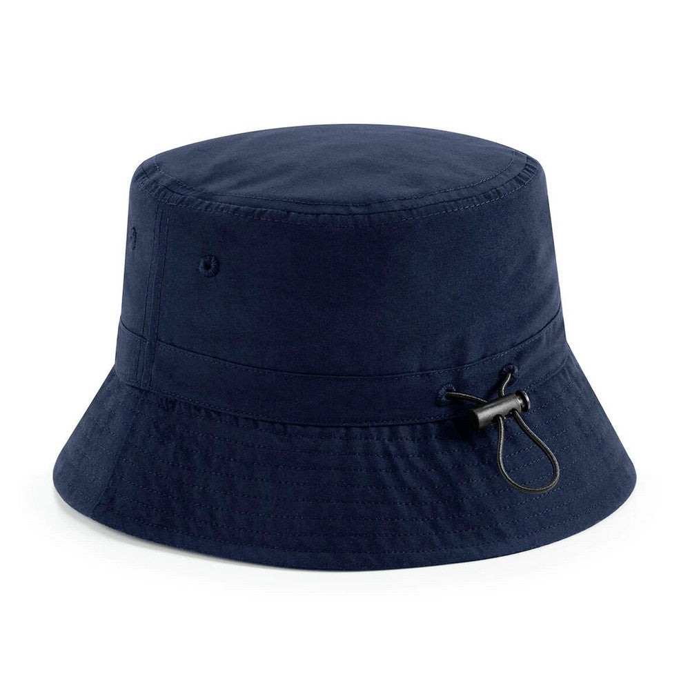 French Navy - Front - Beechfield Unisex Adult Recycled Polyester Bucket Hat