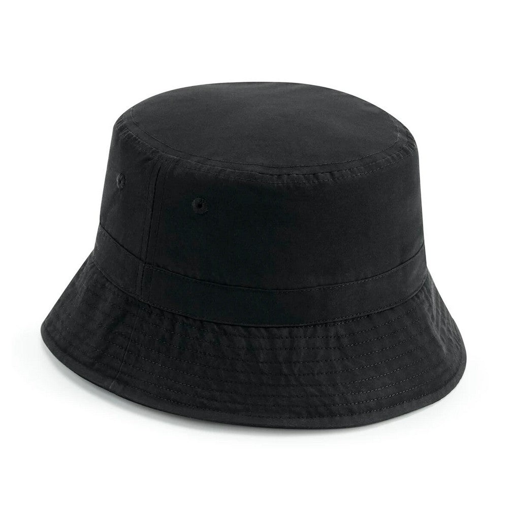 Black - Back - Beechfield Unisex Adult Recycled Polyester Bucket Hat