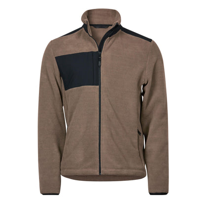 Clay-Black - Front - Tee Jays Mens Mountain Fleece Jacket