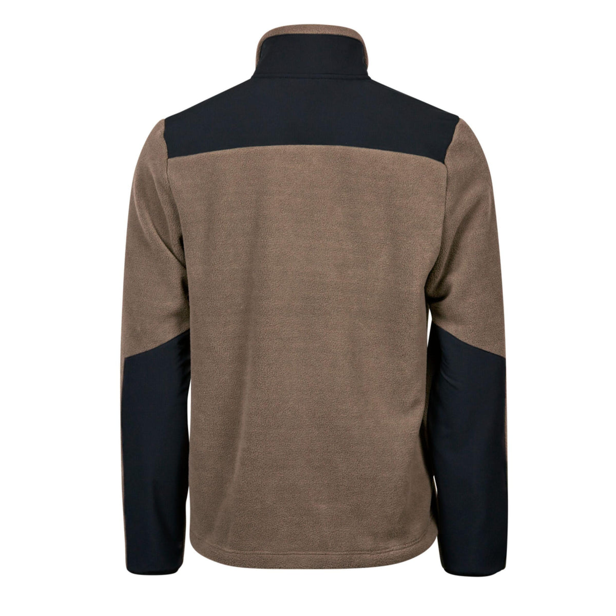 Clay-Black - Back - Tee Jays Mens Mountain Fleece Jacket