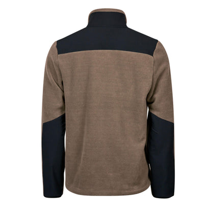 Clay-Black - Back - Tee Jays Mens Mountain Fleece Jacket