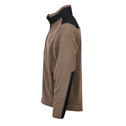 Clay-Black - Side - Tee Jays Mens Mountain Fleece Jacket