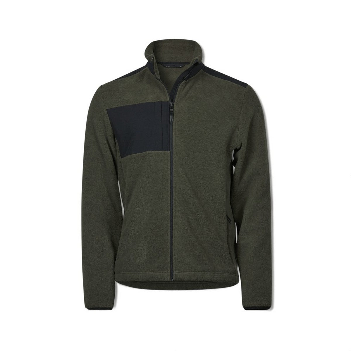 Deep Green-Black - Front - Tee Jays Mens Mountain Fleece Jacket