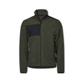 Deep Green-Black - Front - Tee Jays Mens Mountain Fleece Jacket