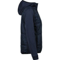 Navy-Navy - Side - Tee Jay Womens-Ladies Stretch Hooded Jacket