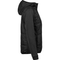 Black-Black - Side - Tee Jay Womens-Ladies Stretch Hooded Jacket