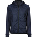 Navy-Navy - Front - Tee Jay Womens-Ladies Stretch Hooded Jacket
