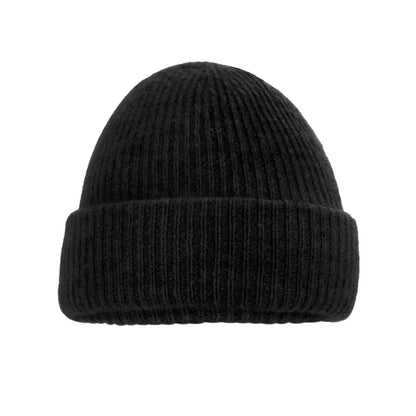 Black Marl - Back - Beechfield Unisex Adult Ribbed Beanie