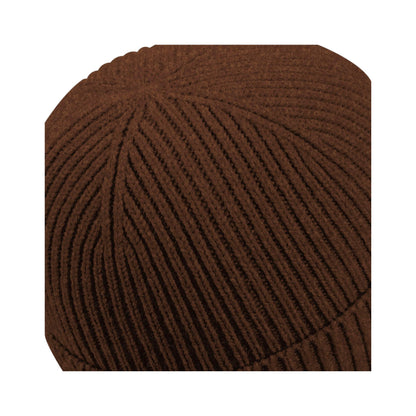 Walnut-Black - Side - Beechfield Unisex Adult Patch Beanie