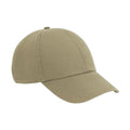 Desert Sand - Front - Beechfield Unisex Adult Organic Cotton Baseball Cap