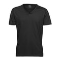 Black - Front - Tee Jay Mens Soft Touch V Neck Fashion T-Shirt
