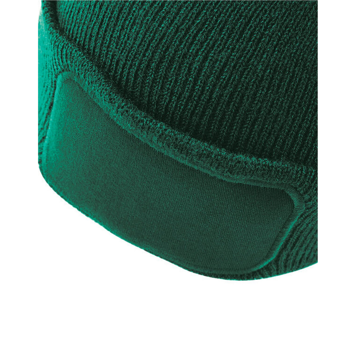 Bottle Green - Back - Beechfield Unisex Adult Original Patch Beanie