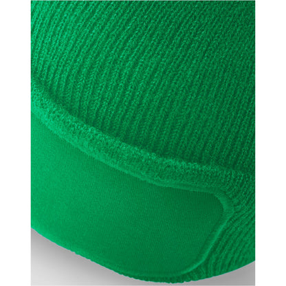 Kelly Green - Back - Beechfield Unisex Adult Original Patch Beanie