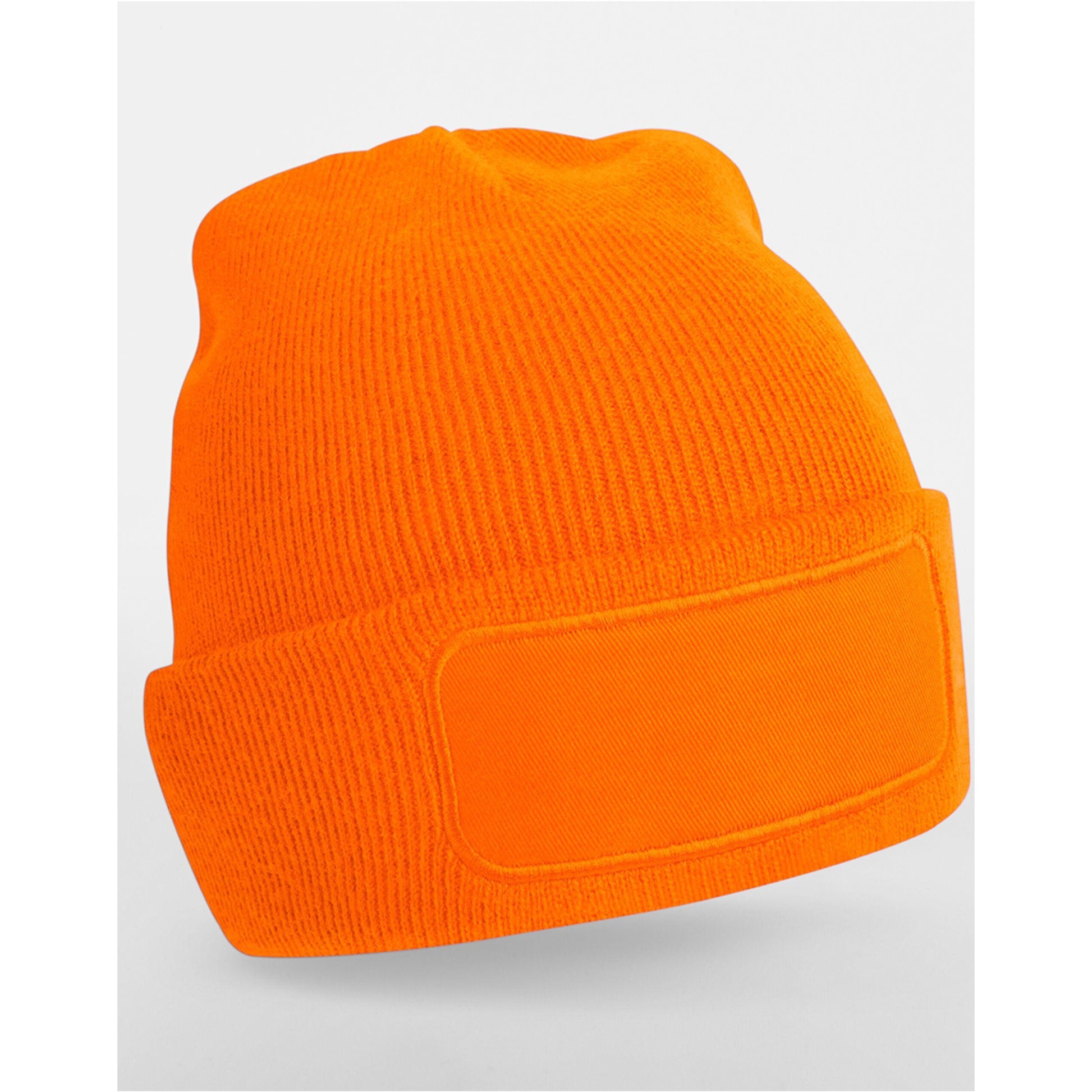 Orange - Back - Beechfield Unisex Adult Original Patch Beanie