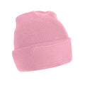 Dusty Pink - Front - Beechfield Unisex Adult Original Patch Beanie
