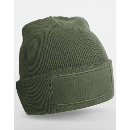 Olive Green - Back - Beechfield Unisex Adult Original Patch Beanie