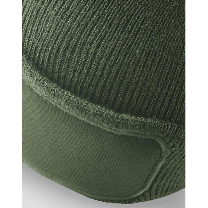 Olive Green - Lifestyle - Beechfield Unisex Adult Original Patch Beanie