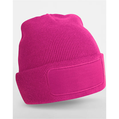 Fuchsia - Back - Beechfield Unisex Adult Original Patch Beanie