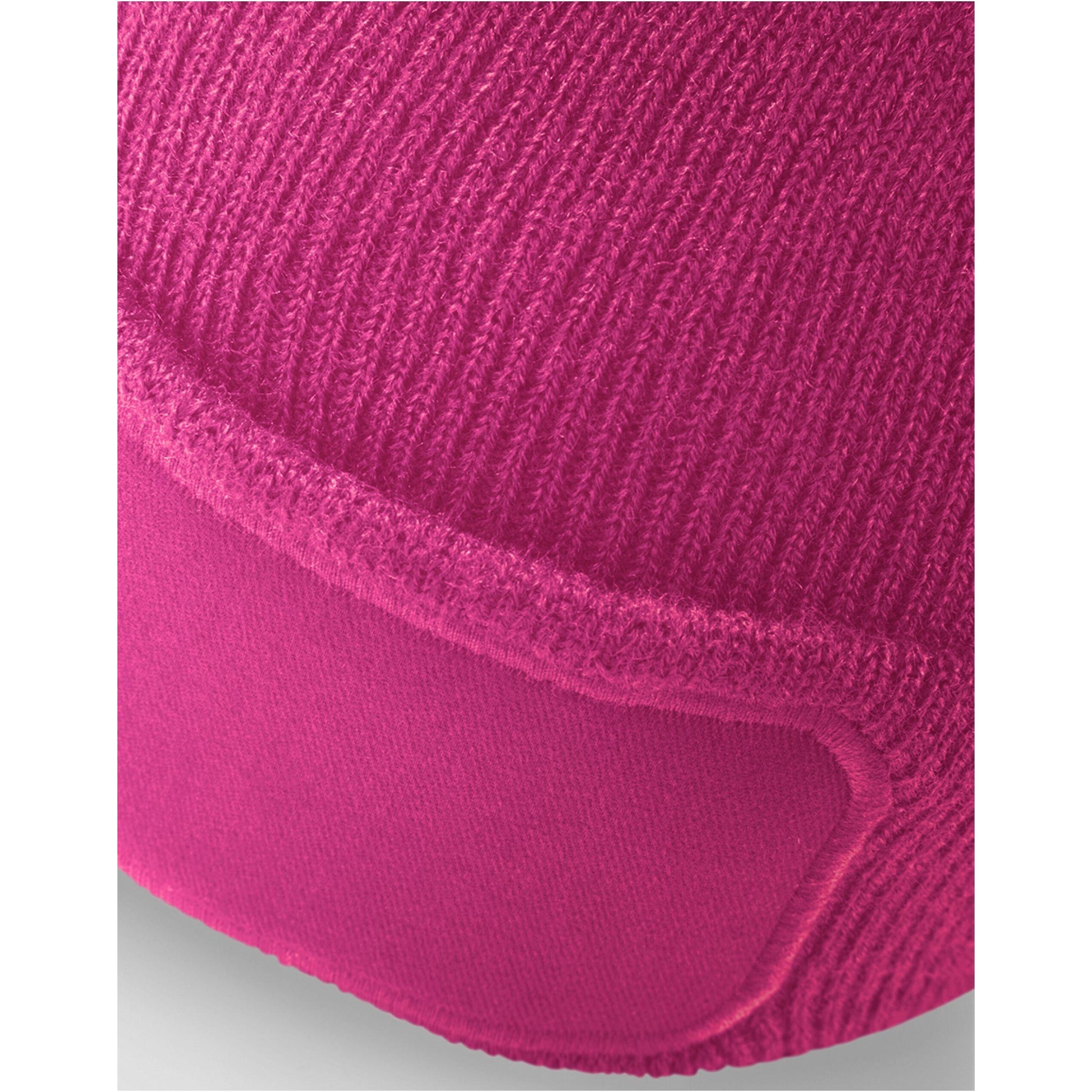 Fuchsia - Lifestyle - Beechfield Unisex Adult Original Patch Beanie