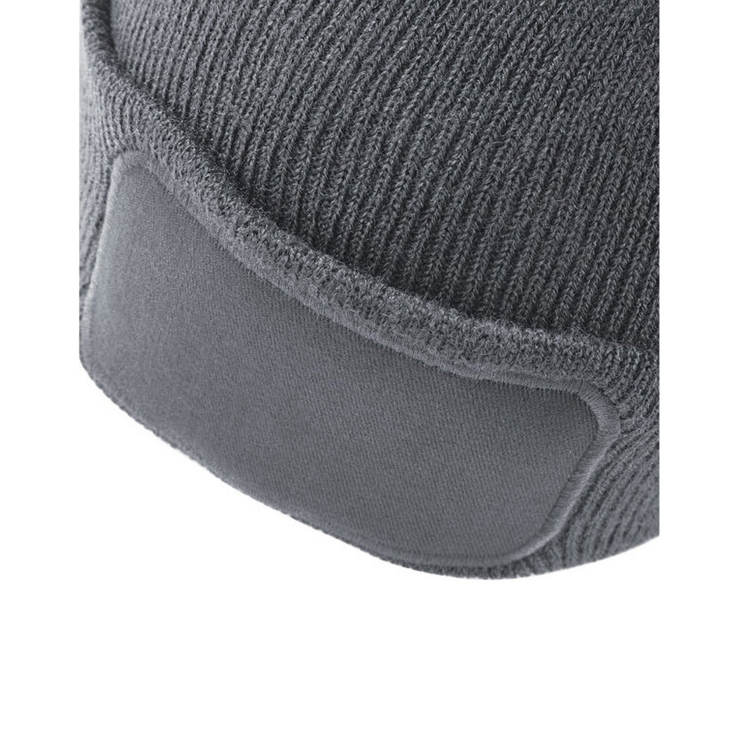 Graphite - Back - Beechfield Unisex Adult Original Patch Beanie