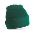 Bottle Green - Front - Beechfield Unisex Adult Original Patch Beanie