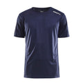 Navy - Front - Craft Mens Rush Short-Sleeved T-Shirt