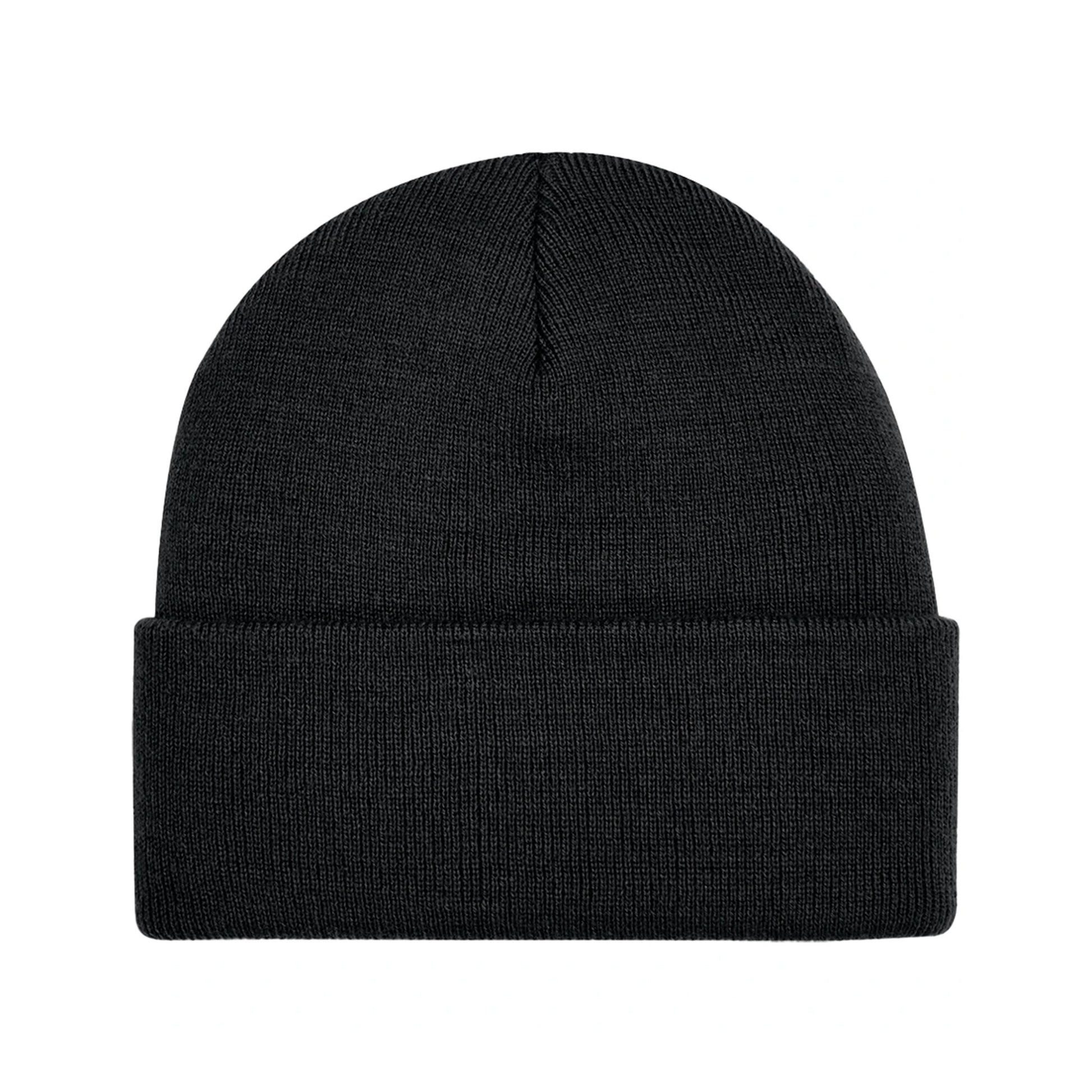 Black - Back - Beechfield Unisex Adult Original Deep Cuffed Beanie