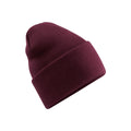 Burgundy - Front - Beechfield Unisex Adult Original Deep Cuffed Beanie