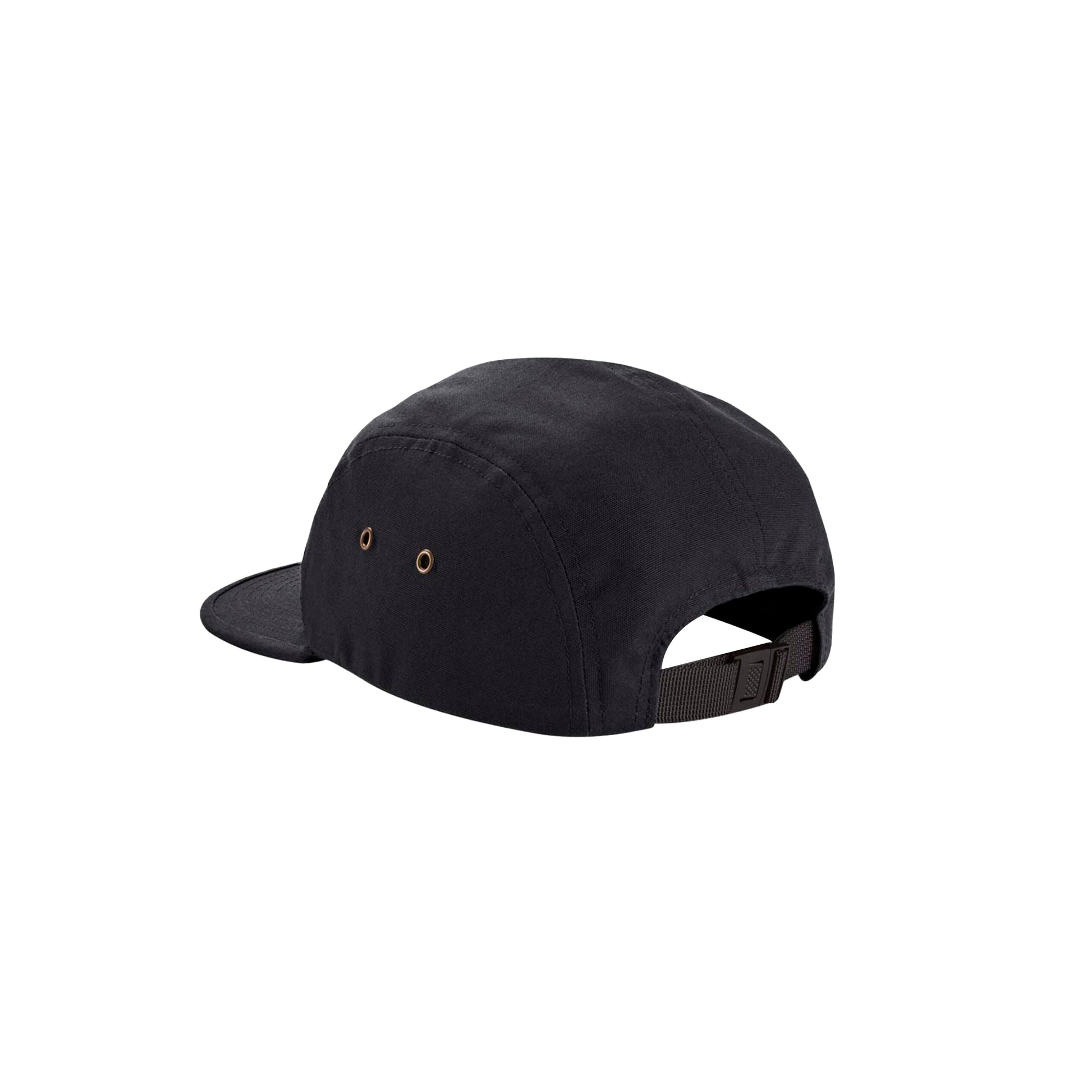Black - Back - Beechfield Unisex Adult Organic Cotton 5 Panel Baseball Cap