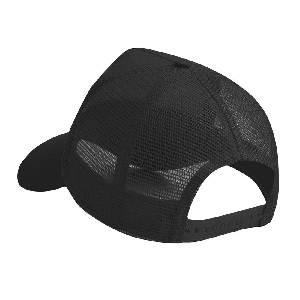 Black - Back - Beechfield Childrens-Kids Snapback Trucker Cap