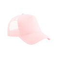 Pastel Pink - Front - Beechfield Childrens-Kids Snapback Trucker Cap