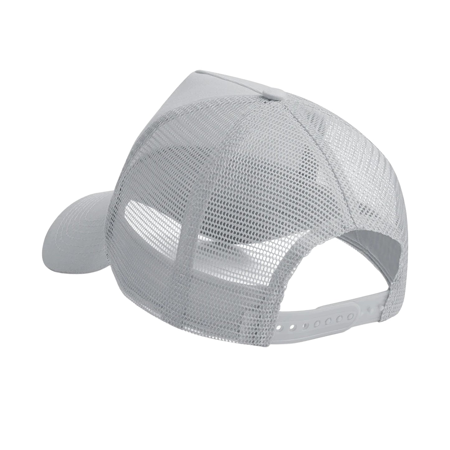 Light Grey - Back - Beechfield Childrens-Kids Snapback Trucker Cap
