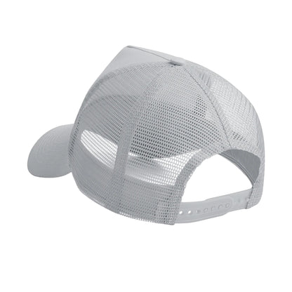 Light Grey - Back - Beechfield Childrens-Kids Snapback Trucker Cap