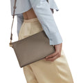 Taupe - Back - Bagbase Womens-Ladies Boutique Soft Touch Crossbody Bag