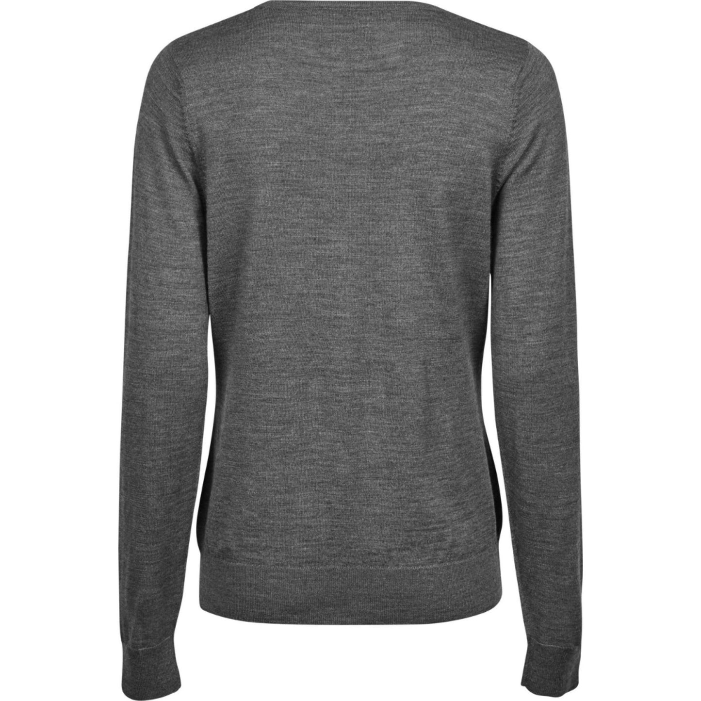 Grey Melange - Back - Tee Jays Womens-Ladies Crew Neck Sweatshirt