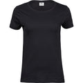 Black - Front - Tee Jays Womens-Ladies Luxury T-Shirt