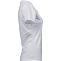 White - Side - Tee Jays Womens-Ladies Stretch T-Shirt