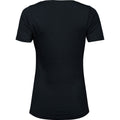 Black - Back - Tee Jays Womens-Ladies Stretch T-Shirt