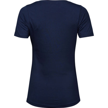 Navy - Back - Tee Jays Womens-Ladies Stretch T-Shirt