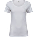 White - Front - Tee Jays Womens-Ladies Stretch T-Shirt