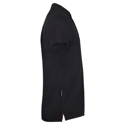 Black - Side - Jobman Mens Plain Polo Shirt