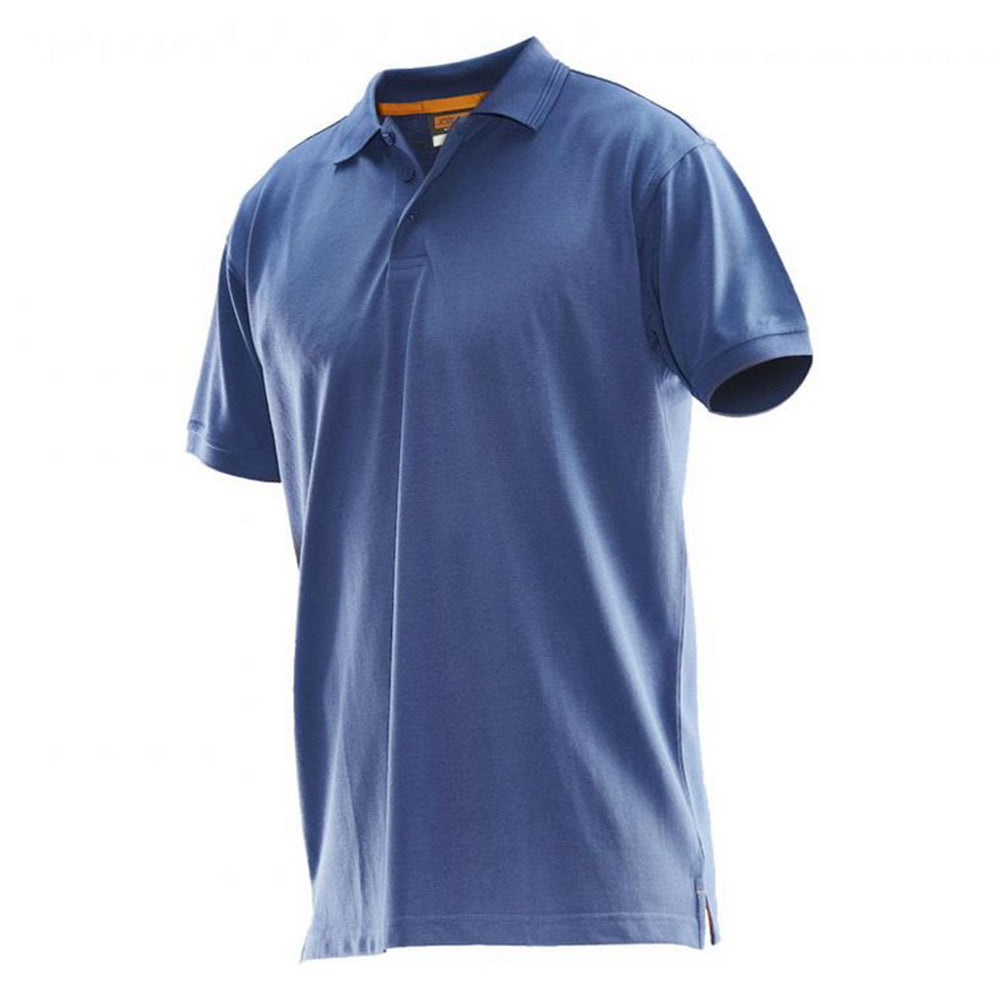 Navy - Front - Jobman Mens Plain Polo Shirt
