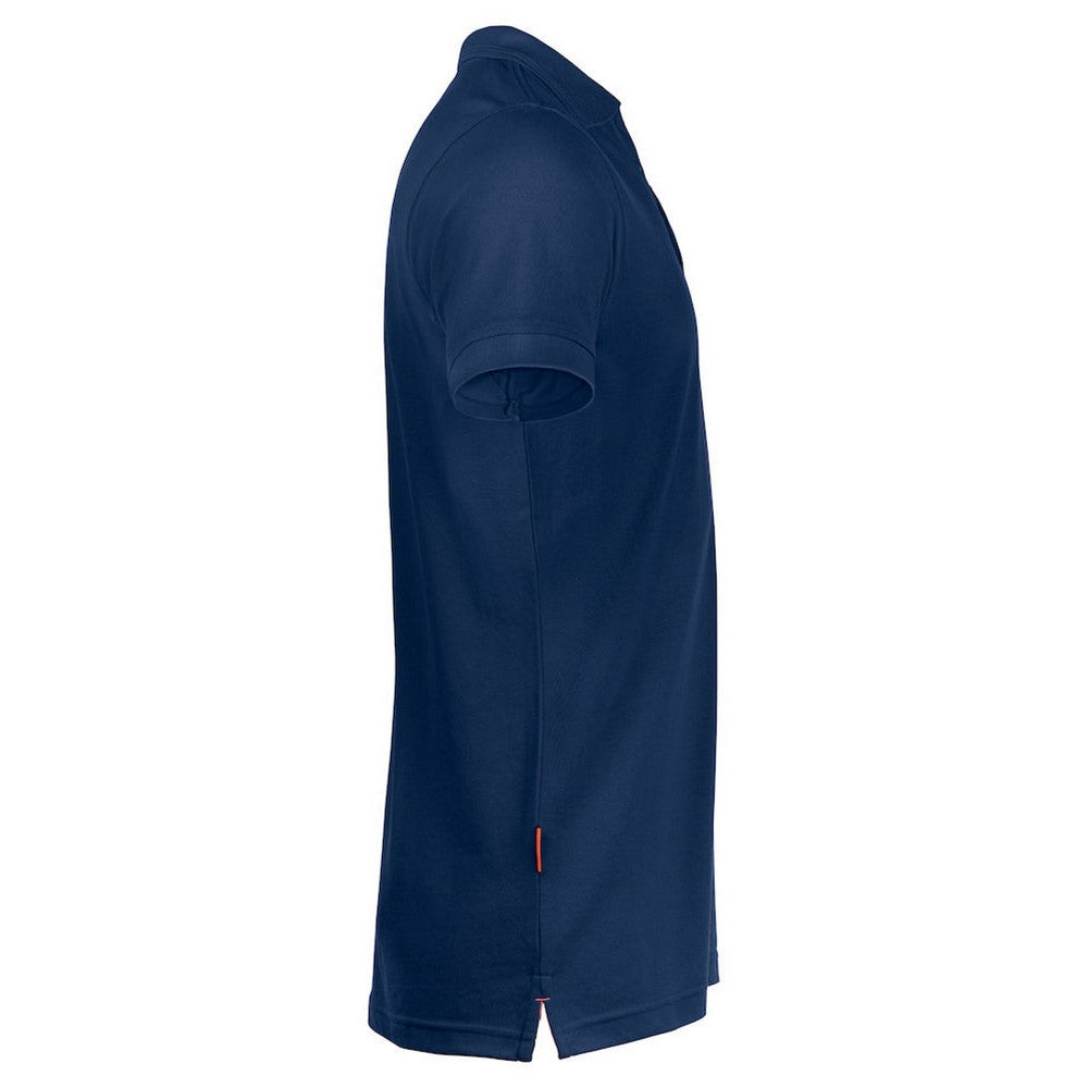 Navy - Side - Jobman Mens Plain Polo Shirt