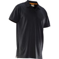 Black - Front - Jobman Mens Plain Polo Shirt