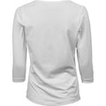 White - Back - Tee Jays Womens-Ladies Stretch 3-4 Sleeve T-Shirt