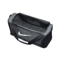 Iron Grey-Black-White - Side - Nike Brasilia Swoosh Training 60L Duffle Bag