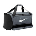 Iron Grey-Black-White - Pack Shot - Nike Brasilia Swoosh Training 60L Duffle Bag