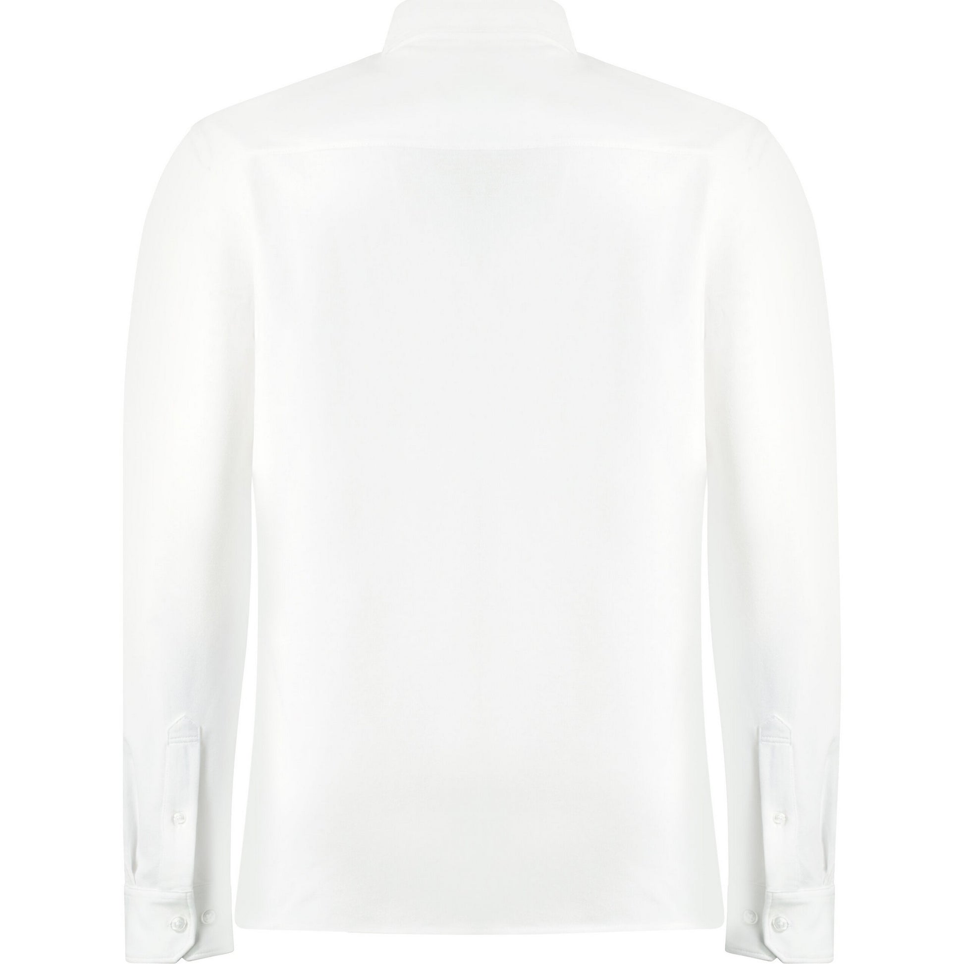 White - Back - Kustom Kit Mens Superwash 60°C Tailored Long-Sleeved Shirt