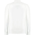 White - Back - Kustom Kit Mens Superwash 60°C Tailored Long-Sleeved Shirt